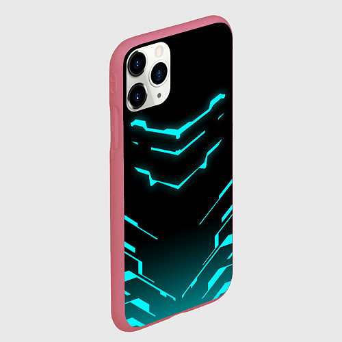 Чехол iPhone 11 Pro матовый DEAD SPACE АЙЗЕК КЛАРК / 3D-Малиновый – фото 2