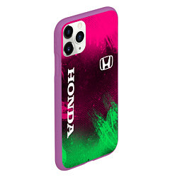 Чехол iPhone 11 Pro матовый NEON HONDA НЕОН ХОНДА, цвет: 3D-фиолетовый — фото 2