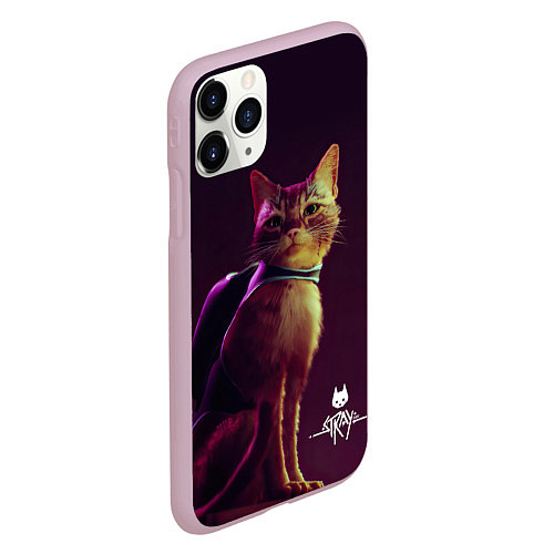 Чехол iPhone 11 Pro матовый Stray Game / 3D-Розовый – фото 2