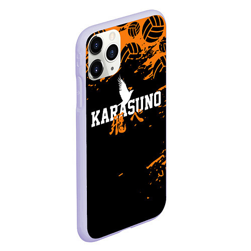 Чехол iPhone 11 Pro матовый KARASUNO КАРАСУНО / 3D-Светло-сиреневый – фото 2