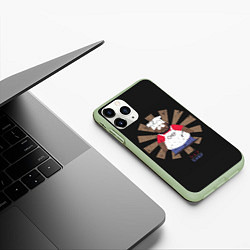 Чехол iPhone 11 Pro матовый Шеф, цвет: 3D-салатовый — фото 2