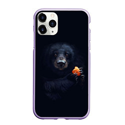 Чехол iPhone 11 Pro матовый Медведь