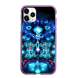 Чехол iPhone 11 Pro матовый Источник жизни, цвет: 3D-фиолетовый