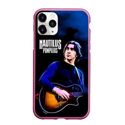 Чехол iPhone 11 Pro матовый Вячеслав Бутусов Nautilus Pompilius, цвет: 3D-малиновый