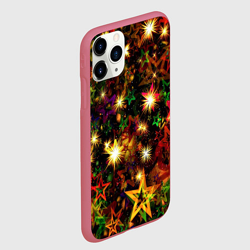 Чехол iPhone 11 Pro матовый Яркий день / 3D-Малиновый – фото 2