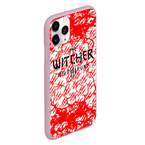 Чехол iPhone 11 Pro матовый The Witcher / 3D-Розовый – фото 2