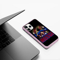 Чехол iPhone 11 Pro матовый МЕССИ MESSI, цвет: 3D-розовый — фото 2