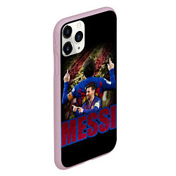 Чехол iPhone 11 Pro матовый МЕССИ MESSI, цвет: 3D-розовый — фото 2