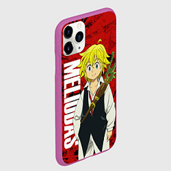 Чехол iPhone 11 Pro матовый Мелиодас, Meliodas, цвет: 3D-фиолетовый — фото 2