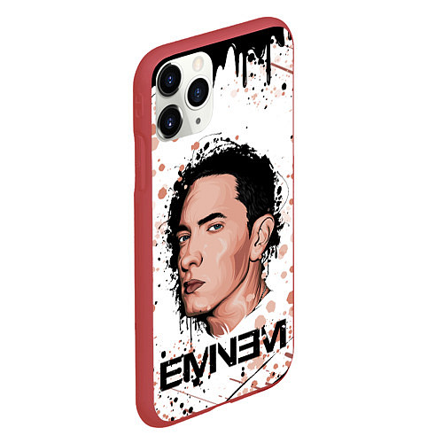 Чехол iPhone 11 Pro матовый EMINEM ЭМИНЕМ Z / 3D-Красный – фото 2