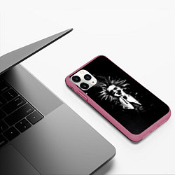 Чехол iPhone 11 Pro матовый Горшок на концерте, цвет: 3D-малиновый — фото 2