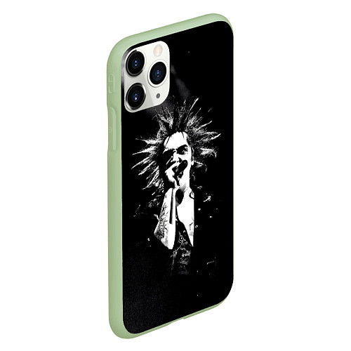 Чехол iPhone 11 Pro матовый Горшок на концерте / 3D-Салатовый – фото 2