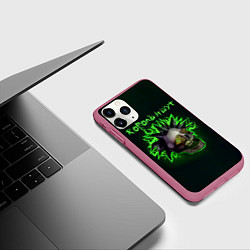 Чехол iPhone 11 Pro матовый Король и Шут ГОРШОК, цвет: 3D-малиновый — фото 2
