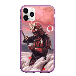 Чехол iPhone 11 Pro матовый Ghost of Tsushim Призрак Цусимы Z, цвет: 3D-фиолетовый