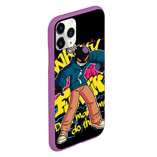 Чехол iPhone 11 Pro матовый Whitty, Friday Night Funkin / 3D-Фиолетовый – фото 2