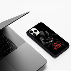 Чехол iPhone 11 Pro матовый ЭЦИО АУДИТОРЕ, цвет: 3D-черный — фото 2