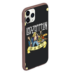 Чехол iPhone 11 Pro матовый LED ZEPPELIN ЛЕД ЗЕППЕЛИН Z, цвет: 3D-коричневый — фото 2