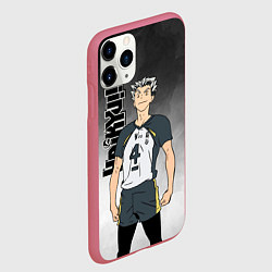 Чехол iPhone 11 Pro матовый Котаро Бокуто Bokuto Kotaro, цвет: 3D-малиновый — фото 2