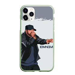 Чехол iPhone 11 Pro матовый EMINEM ЭМИНЕМ Z, цвет: 3D-салатовый