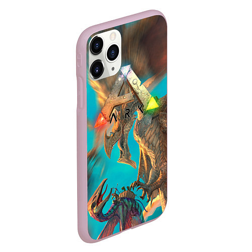 Чехол iPhone 11 Pro матовый Ark Survival АРК СУРВИВАЛ Z / 3D-Розовый – фото 2