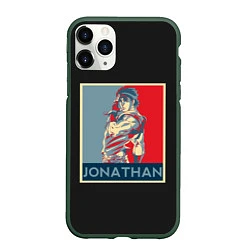 Чехол iPhone 11 Pro матовый Jonathan JoJo, цвет: 3D-темно-зеленый