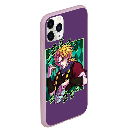 Чехол iPhone 11 Pro матовый Dio Brando JoJo / 3D-Розовый – фото 2