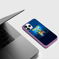 Чехол iPhone 11 Pro матовый Король и Шут Бунт на корабле, цвет: 3D-фиолетовый — фото 2