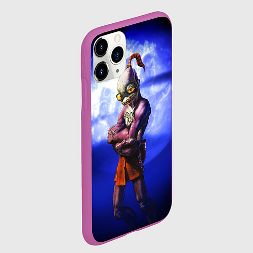 Чехол iPhone 11 Pro матовый Abe / 3D-Фиолетовый – фото 2