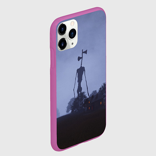 Чехол iPhone 11 Pro матовый СИРЕНОГОЛОВЫЙ У ДОМА / 3D-Фиолетовый – фото 2
