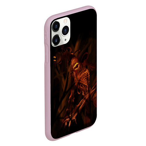 Чехол iPhone 11 Pro матовый СИРЕНОГОЛОВЫЙ SIREN HEAD / 3D-Розовый – фото 2
