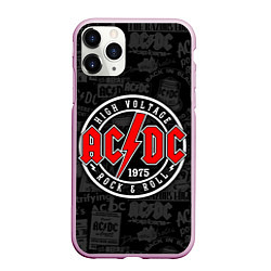 Чехол iPhone 11 Pro матовый AC DC HIGH VOLTAGE