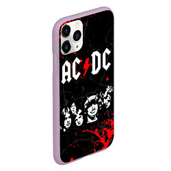 Чехол iPhone 11 Pro матовый AC DC HIGHWAY TO HELL, цвет: 3D-сиреневый — фото 2