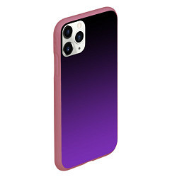 Чехол iPhone 11 Pro матовый Ночной градиент Фиолетовый, цвет: 3D-малиновый — фото 2