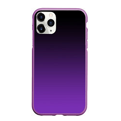 Чехол iPhone 11 Pro матовый Ночной градиент Фиолетовый, цвет: 3D-фиолетовый