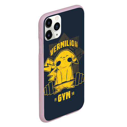 Чехол iPhone 11 Pro матовый Vermilion gym / 3D-Розовый – фото 2