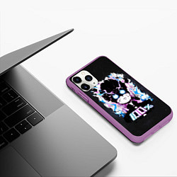 Чехол iPhone 11 Pro матовый Моб Психо 100, цвет: 3D-фиолетовый — фото 2