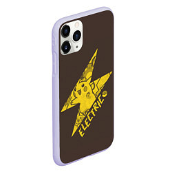 Чехол iPhone 11 Pro матовый Электрические покемоны, цвет: 3D-светло-сиреневый — фото 2