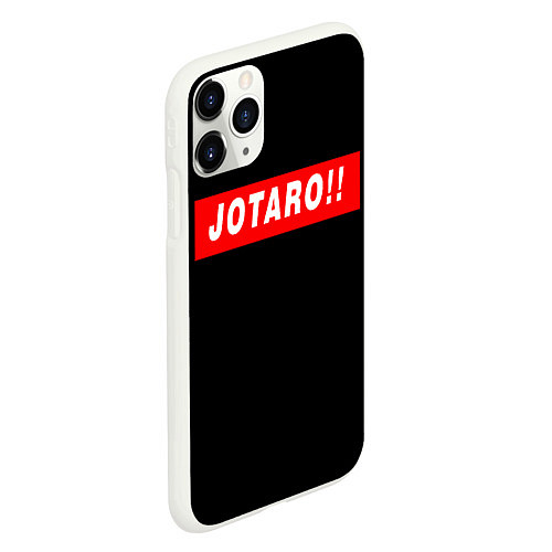 Чехол iPhone 11 Pro матовый Jotaro!! / 3D-Белый – фото 2