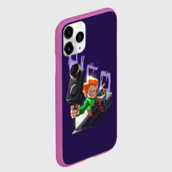 Чехол iPhone 11 Pro матовый Friday Night Funkin PICO, цвет: 3D-фиолетовый — фото 2