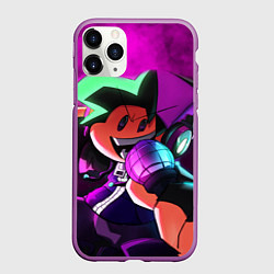 Чехол iPhone 11 Pro матовый Бойфренд Boyfriend FNF, цвет: 3D-фиолетовый
