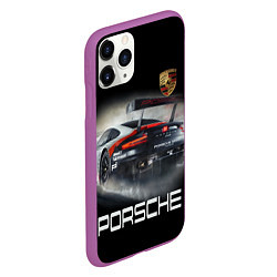 Чехол iPhone 11 Pro матовый PORSHE, цвет: 3D-фиолетовый — фото 2