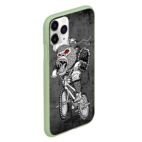 Чехол iPhone 11 Pro матовый Junk Ride / 3D-Салатовый – фото 2