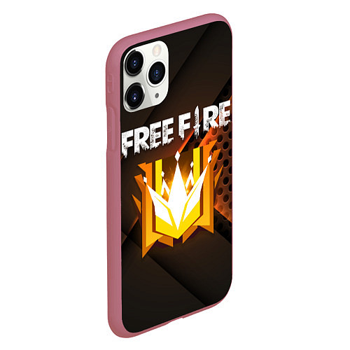 Чехол iPhone 11 Pro матовый FREE FIRE GRAND MASTER / 3D-Малиновый – фото 2