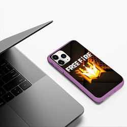 Чехол iPhone 11 Pro матовый FREE FIRE GRAND MASTER, цвет: 3D-фиолетовый — фото 2