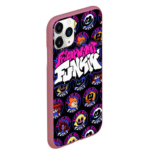 Чехол iPhone 11 Pro матовый FRIDAY NIGHT FUNKIN ГЕРОИ / 3D-Малиновый – фото 2