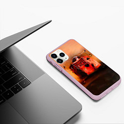 Чехол iPhone 11 Pro матовый Агата Кристи OPIUM, цвет: 3D-розовый — фото 2