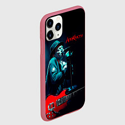 Чехол iPhone 11 Pro матовый Агата Кристи Глеб Самойлов, цвет: 3D-малиновый — фото 2