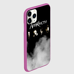 Чехол iPhone 11 Pro матовый Агата Кристи группа, цвет: 3D-фиолетовый — фото 2