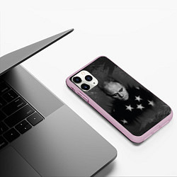 Чехол iPhone 11 Pro матовый Keith Charles Flint Кит Флинт Z, цвет: 3D-розовый — фото 2