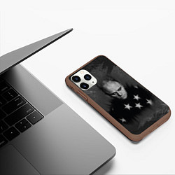 Чехол iPhone 11 Pro матовый Keith Charles Flint Кит Флинт Z, цвет: 3D-коричневый — фото 2
